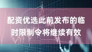 配资优选此前发布的临时限制令将继续有效