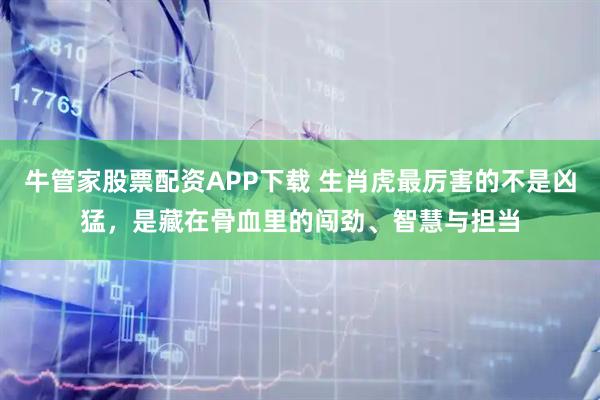 牛管家股票配资APP下载 生肖虎最厉害的不是凶猛，是藏在骨血里的闯劲、智慧与担当